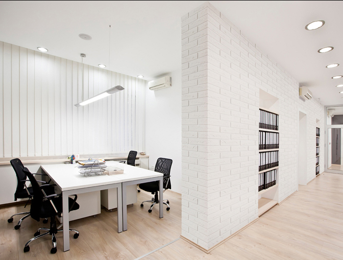 Veneer Brick Wall For Office Bronx NY